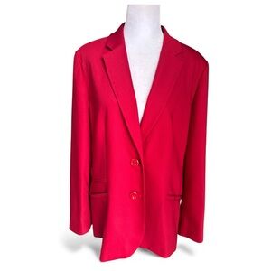 Chico’s Blazer Size 12 Holiday Red